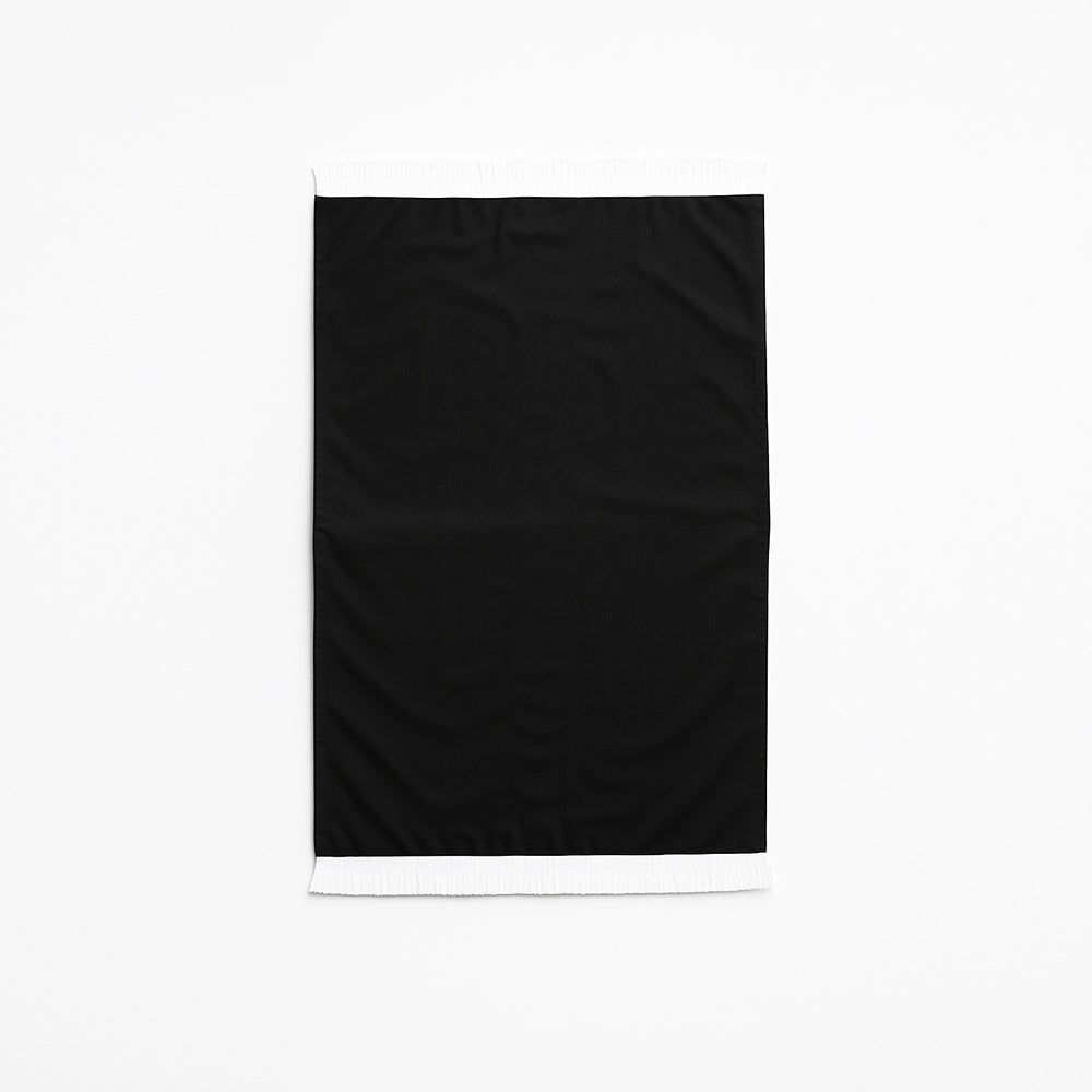 Plain Soft Touch Velvet Prayer Mat Black AMTY 5022