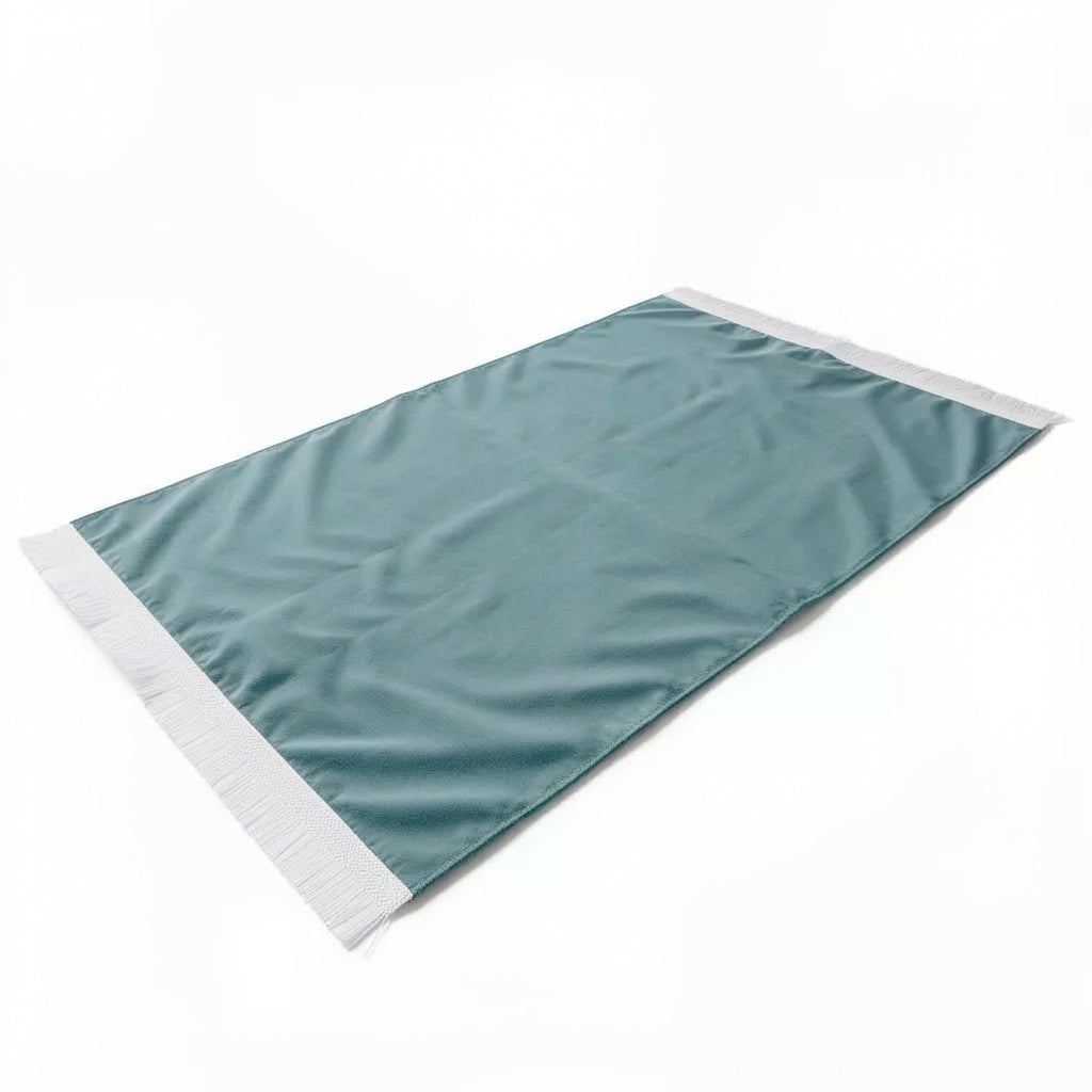 Plain Soft Touch Velvet Prayer Mat Baby Blue AMTY 5022