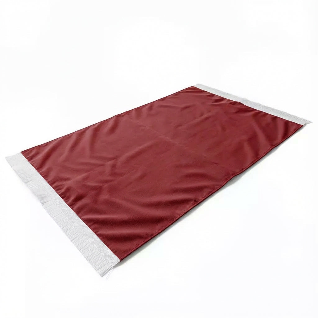 Plain Soft Touch Velvet Prayer Mat Maroon AMTY 5022
