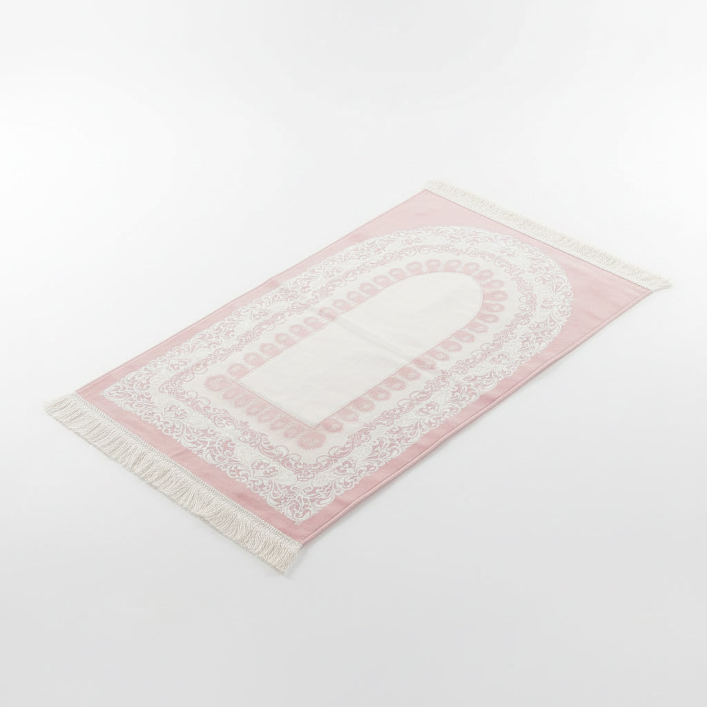 Luxury Satin Prayer Mat Pink AMTY 5048