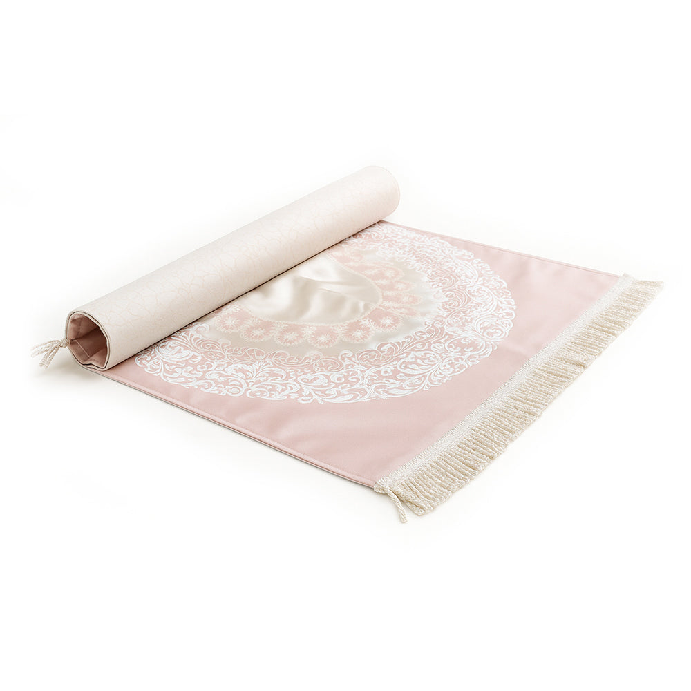 Luxury Satin Prayer Mat Pink AMTY 5048