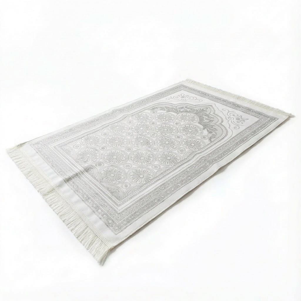 Velvet Glitter Cream Prayer Mat AMTY-7056