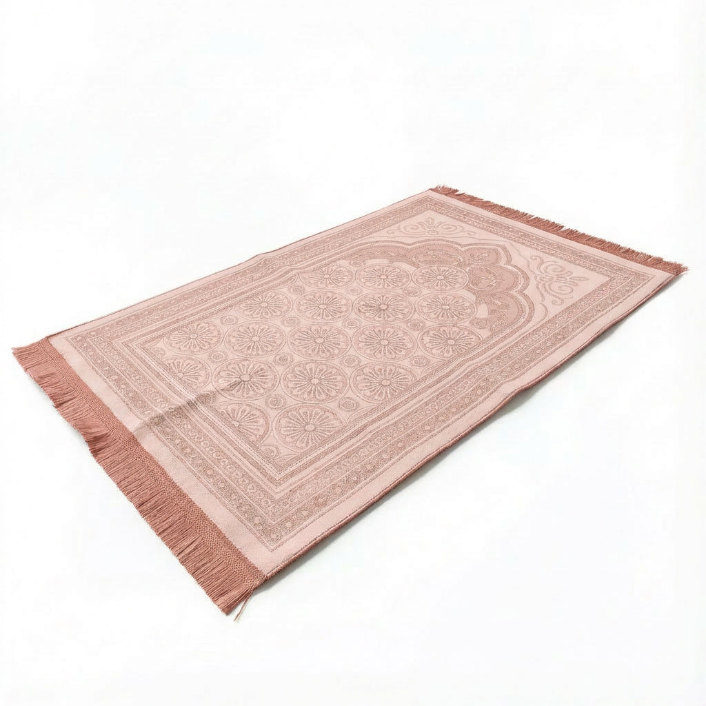 Velvet Glitter Pink Prayer Mat AMTY-7056