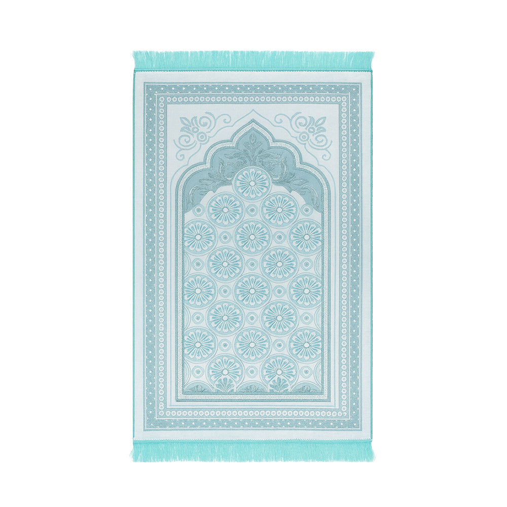 Velvet Glitter Turqoise Prayer Mat AMTY-7056