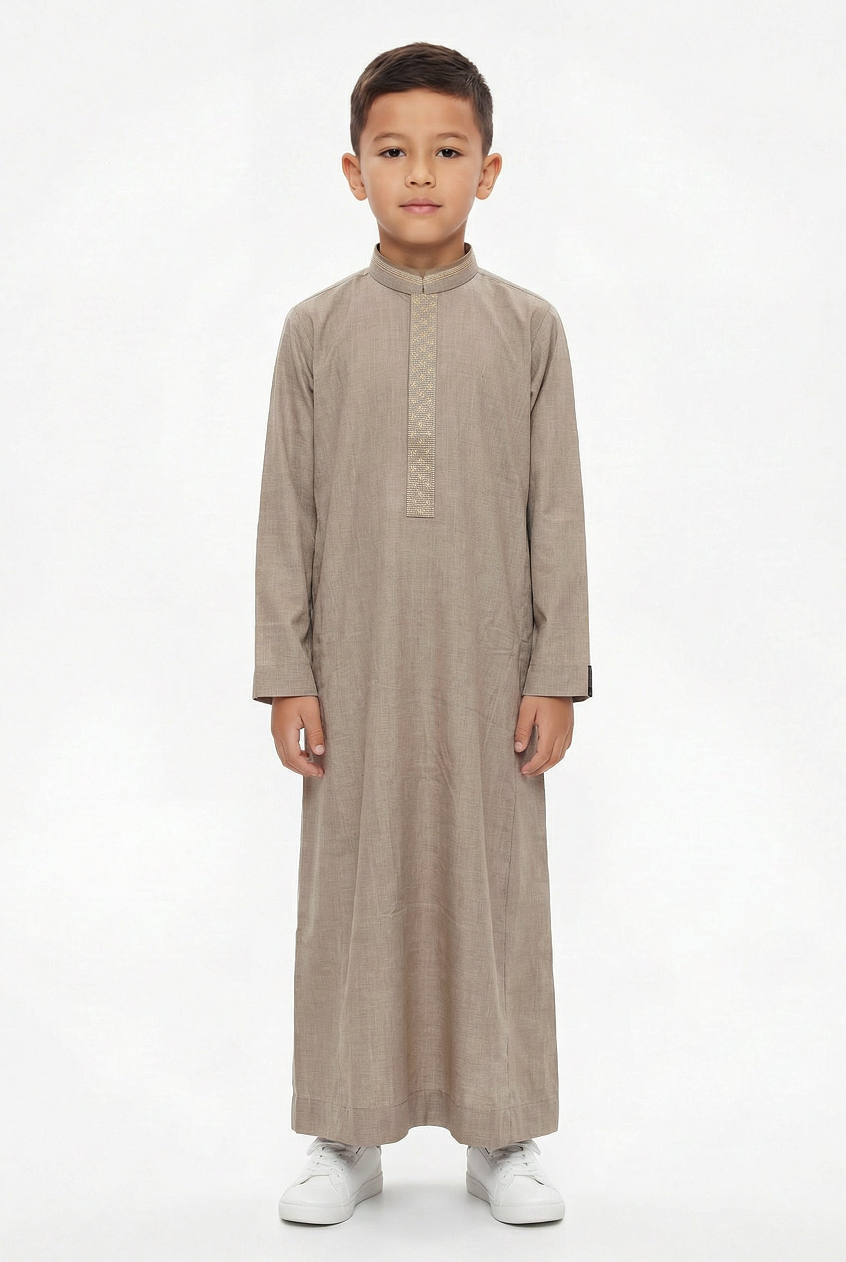 Collared Thobe Brown 959 Col 3