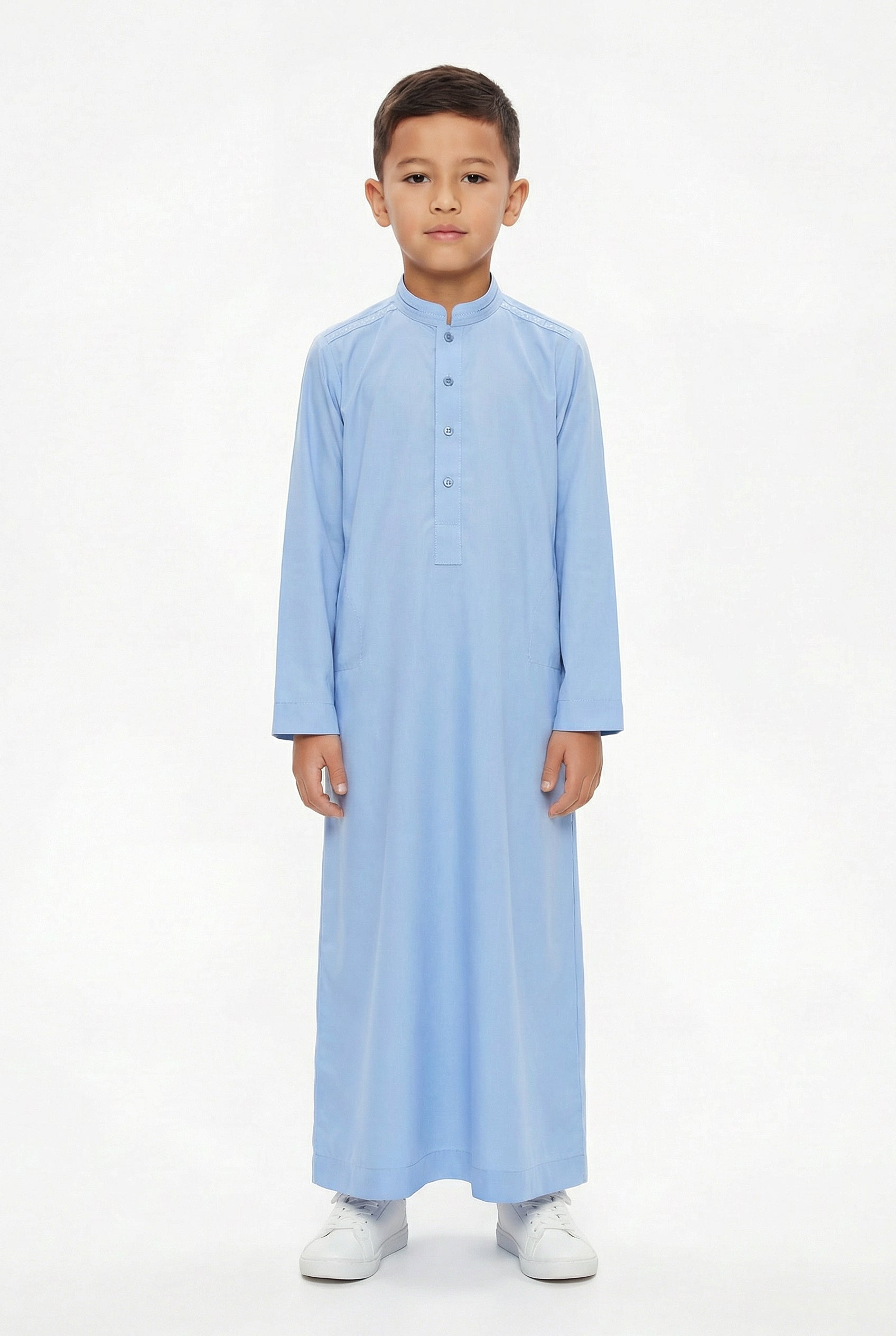 Collared Thobe Baby Blue 962 Col 1