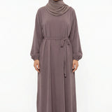 Textured Abaya Mauve ASL-618 Col 19
