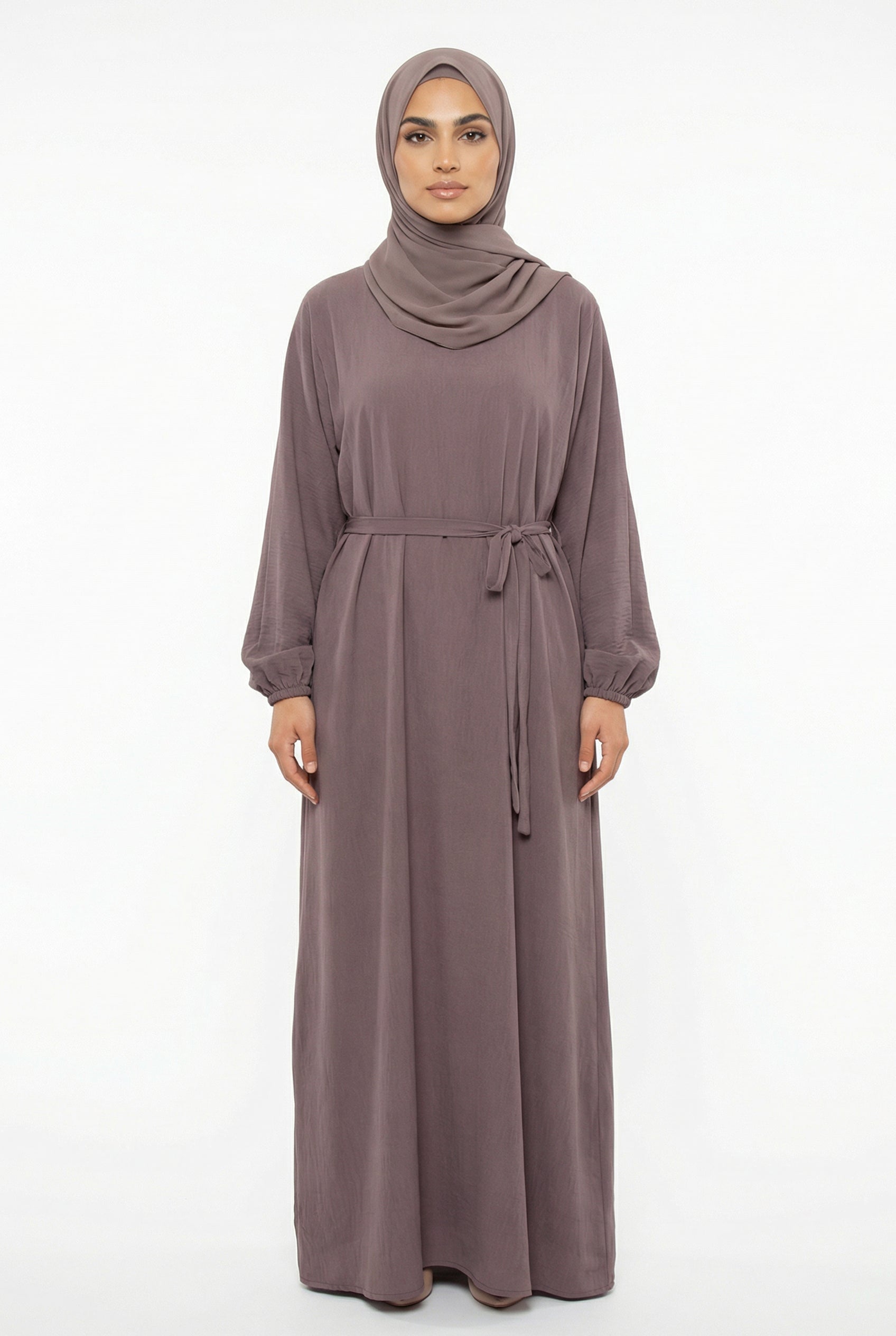 Textured Abaya Mauve ASL-618 Col 19