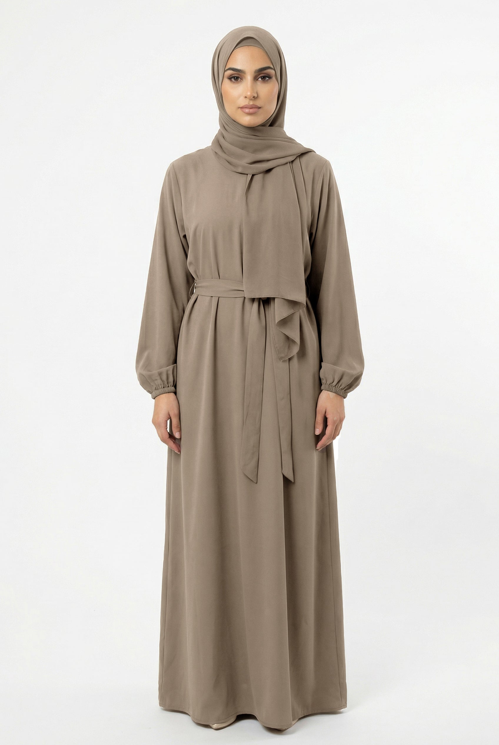 Basic Abaya Beige ASL-657 Col 4