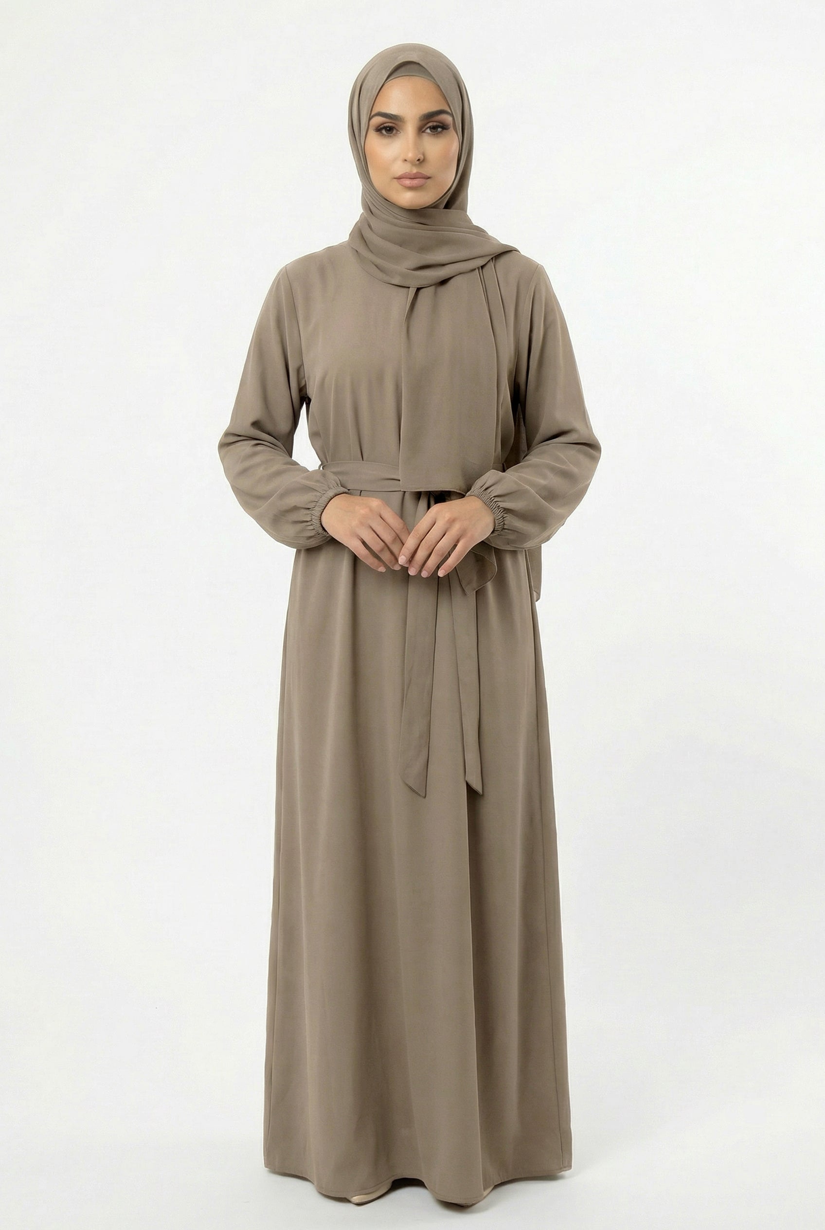 Basic Abaya Beige ASL-657 Col 4