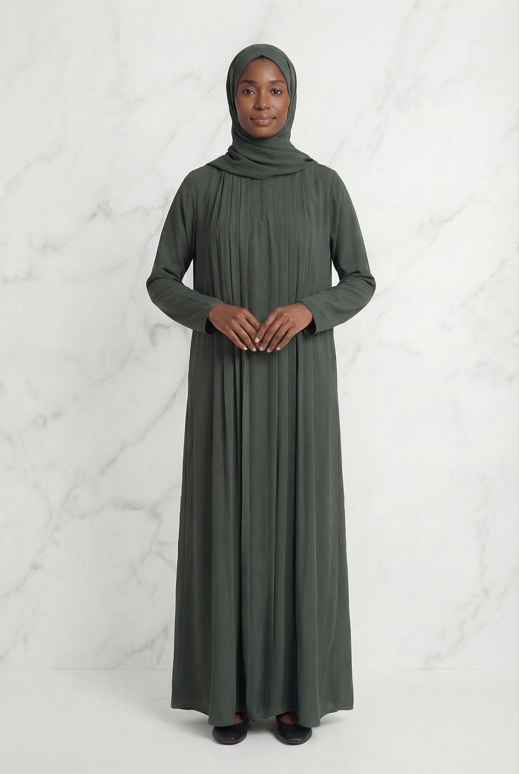 Classic Abaya Sage Green 659 Col 22