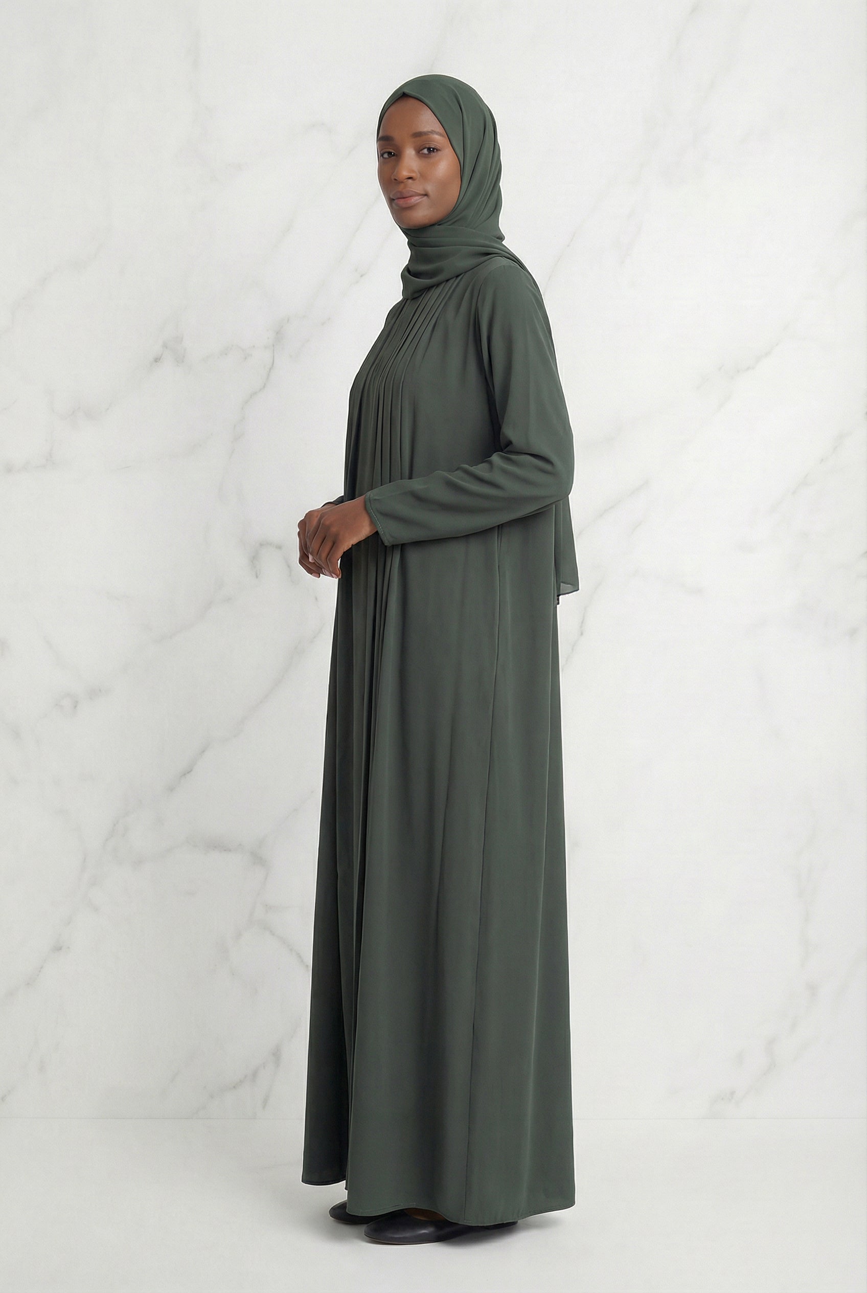 Classic Abaya Sage Green 659 Col 22