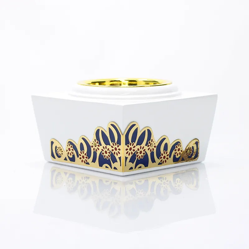 White & Gold Bukhoor Burner AM00886