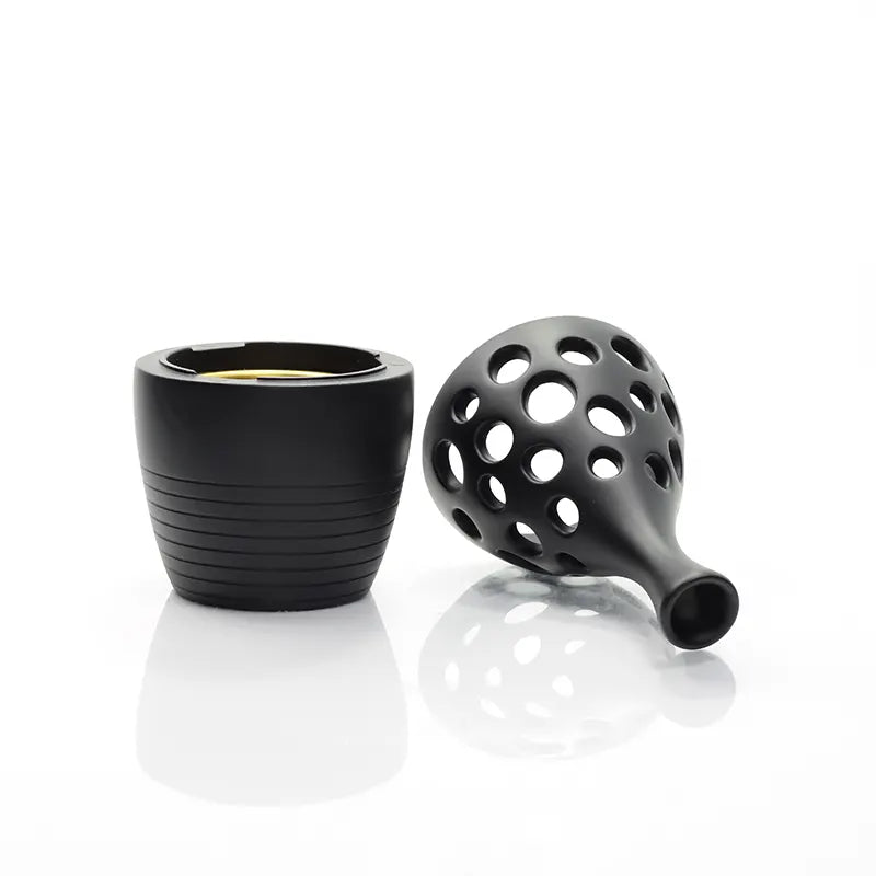 Sculpted Black Bakhoor Burner H7504