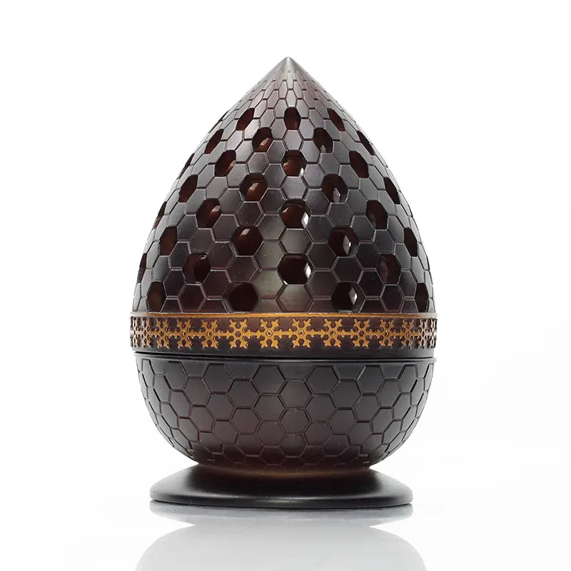 Modern Brown Teardrop Burner H7517