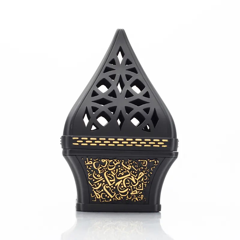 Triangular Black Bukhoor Burner H7519