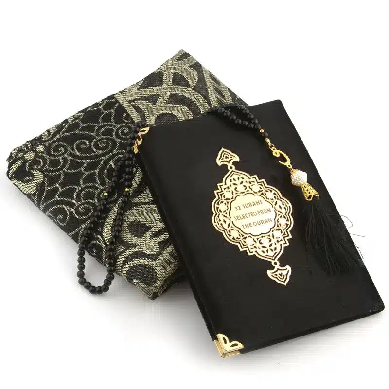 Black 32 Surah form Quran Book Gift Set