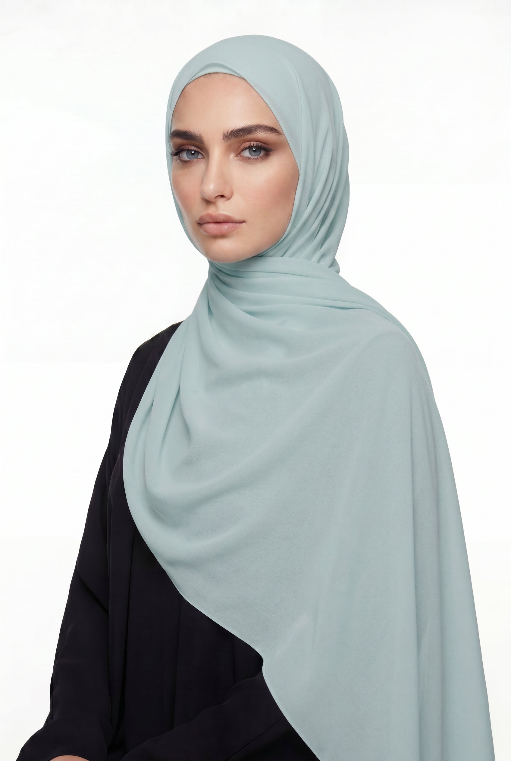 Mint Chiffon Hijab Col 78