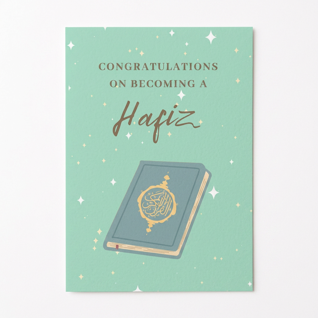 Congratulations On Becoming A Hafiz Card