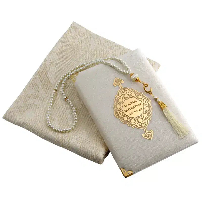 Cream 32 Surah form Quran Book Gift Set