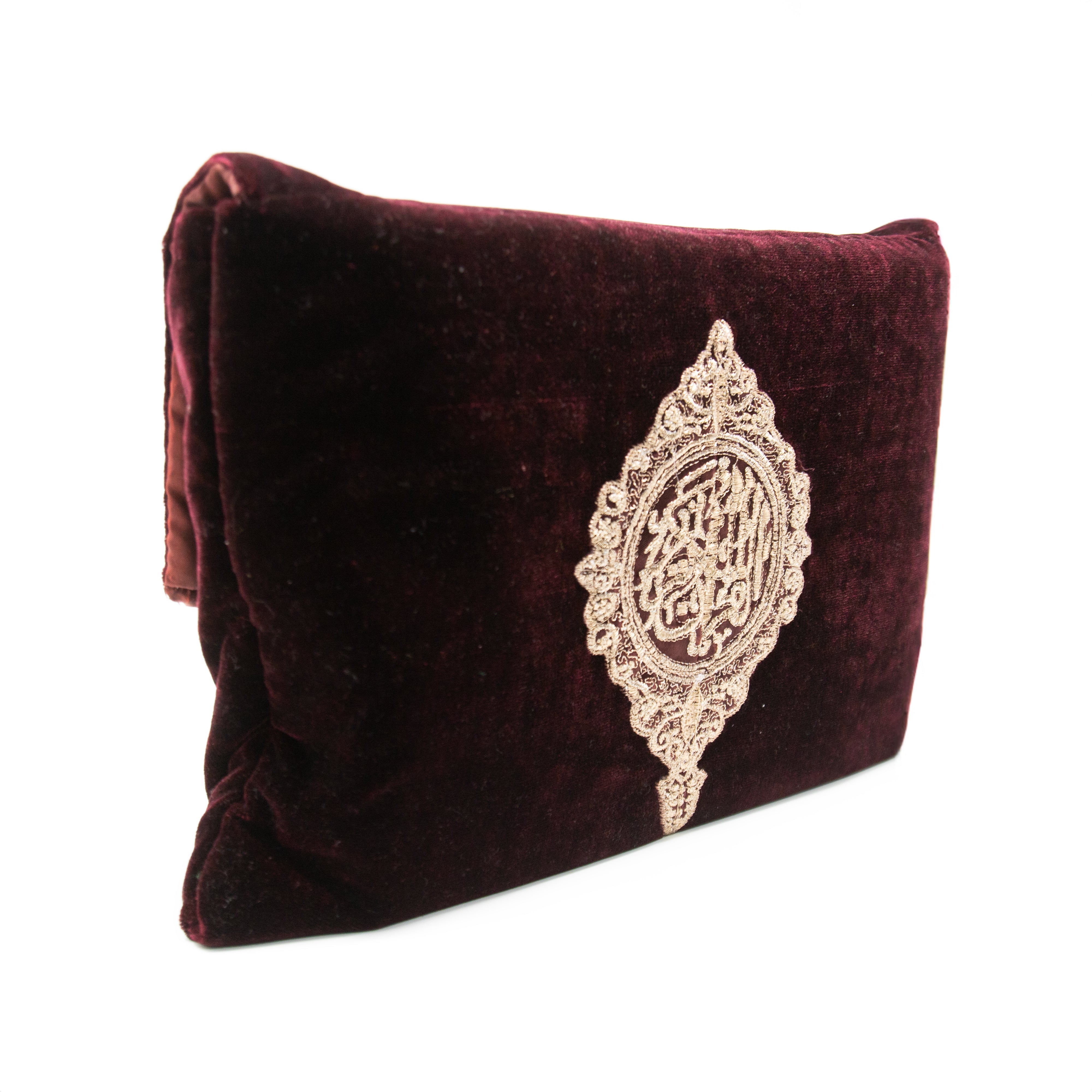 Maroon Velvet A4 Quran Cover / Ghilaf