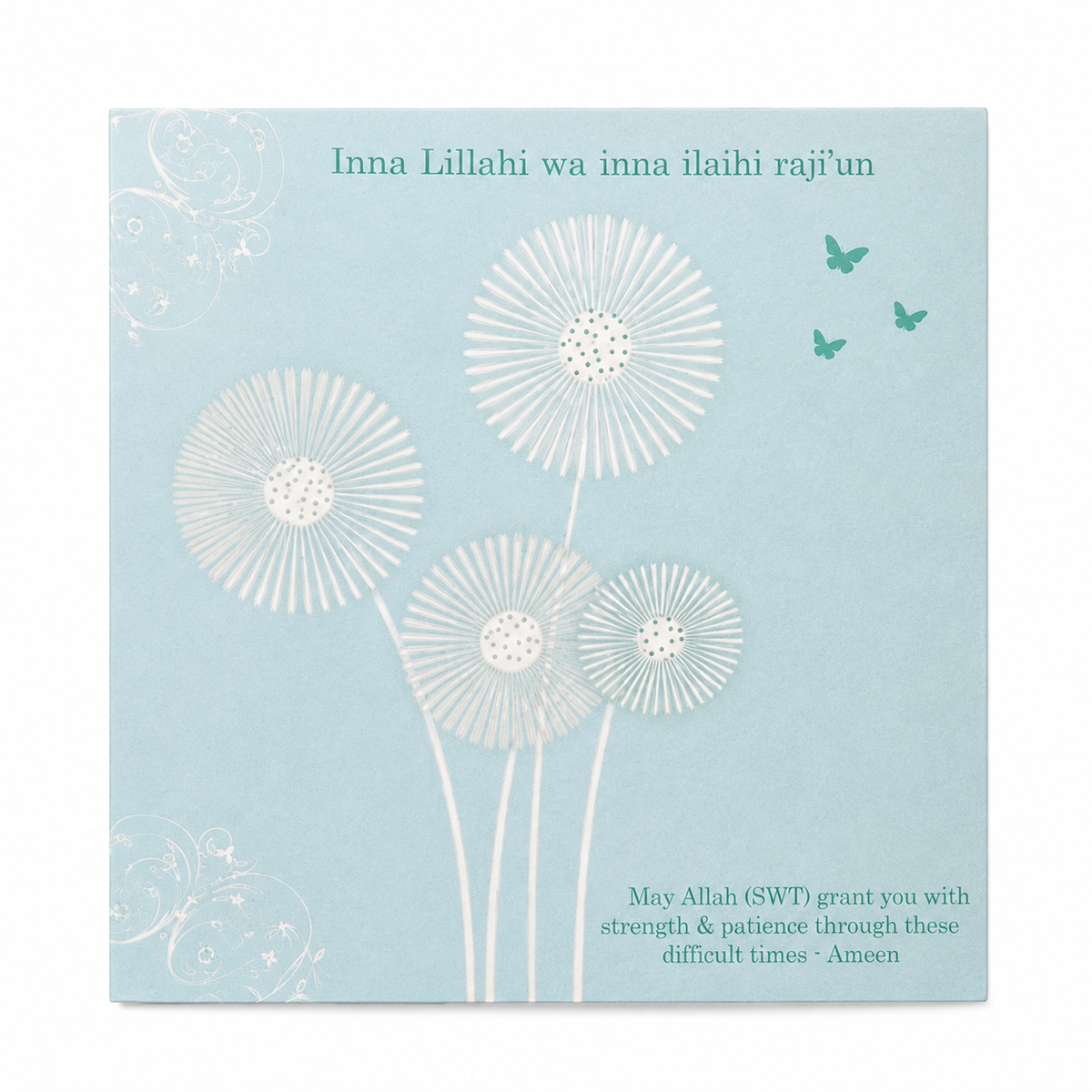 Dandelion Condolence Card