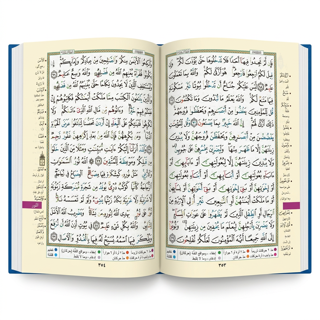 Dar Al-Ma'rifah Tajweed Quran Uthmaani Script 15 Lines Green