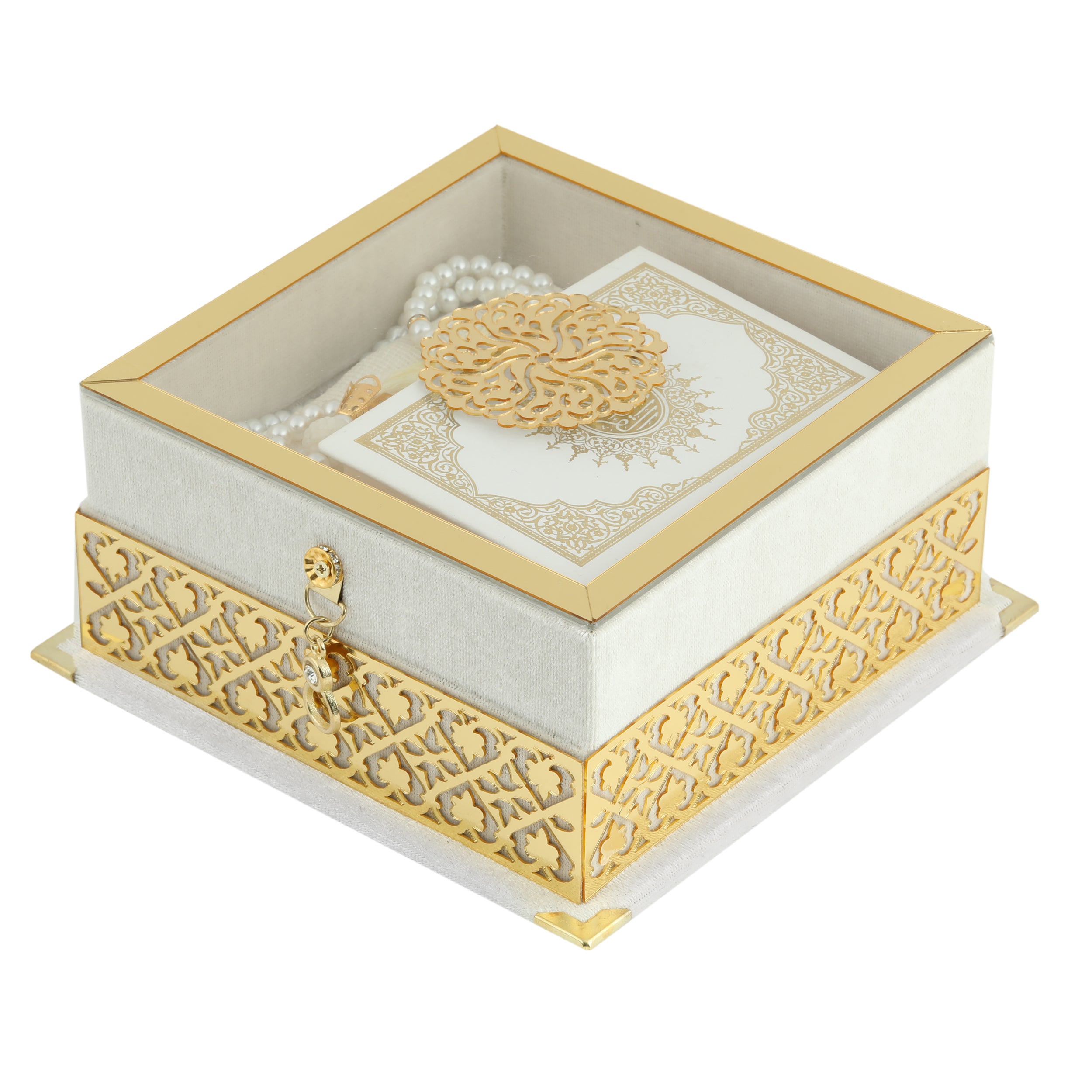 Exclusive Mini Quran Gift Set 1096 White