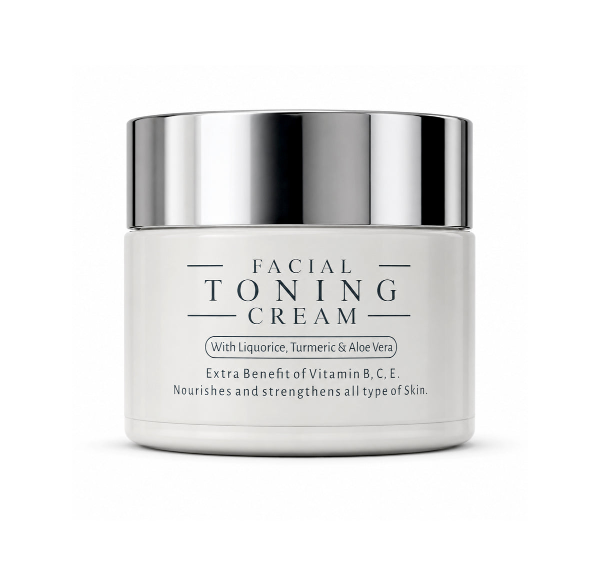 Facial Toning Cream With Liquorice, Turmeric & Aloe Vera 50g