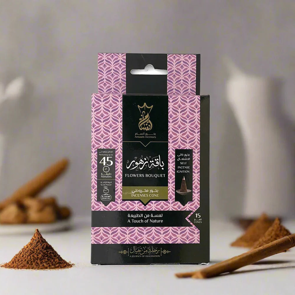 Flowers Bouquet Incenses Cones