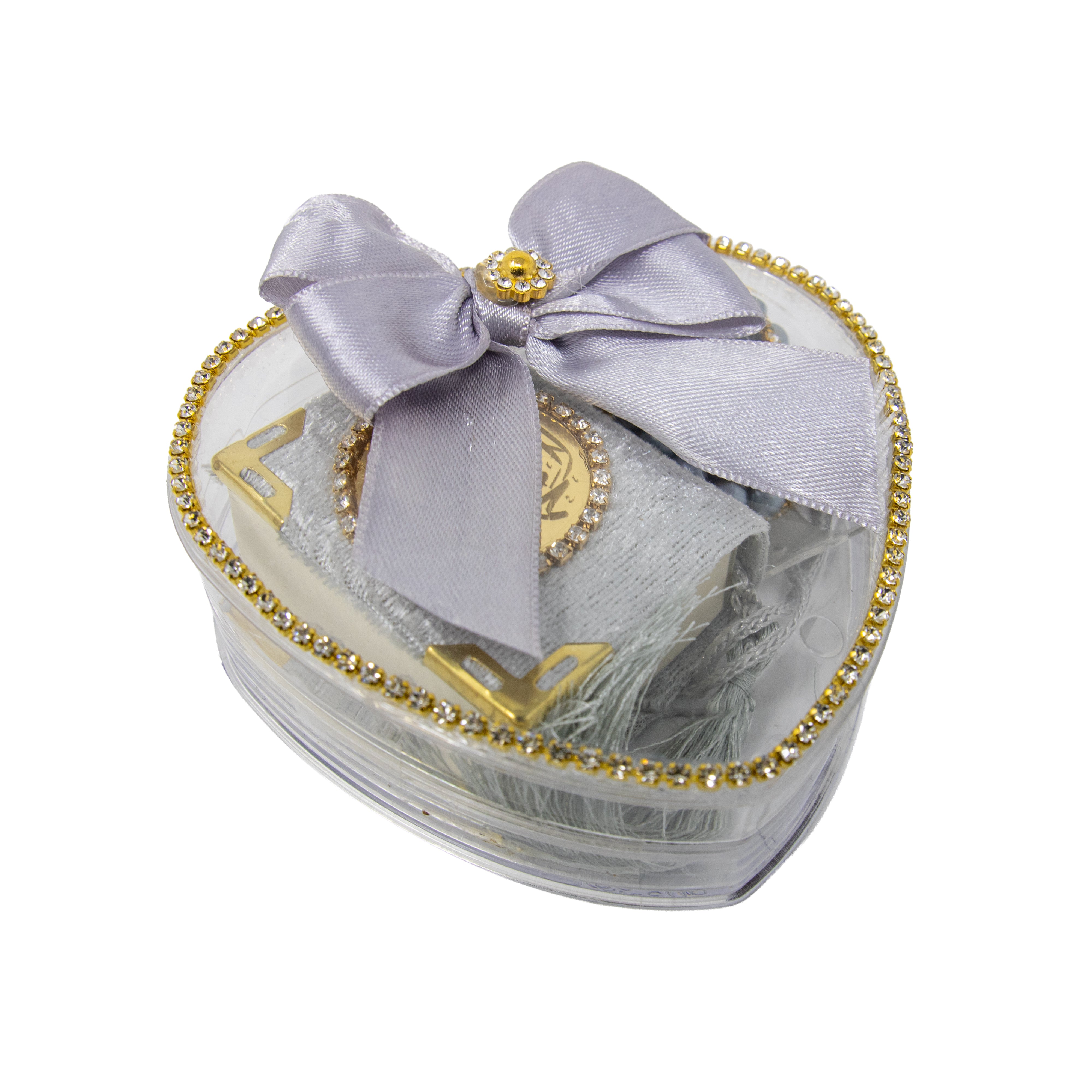Mini Quran Heart Heart Gift Grey