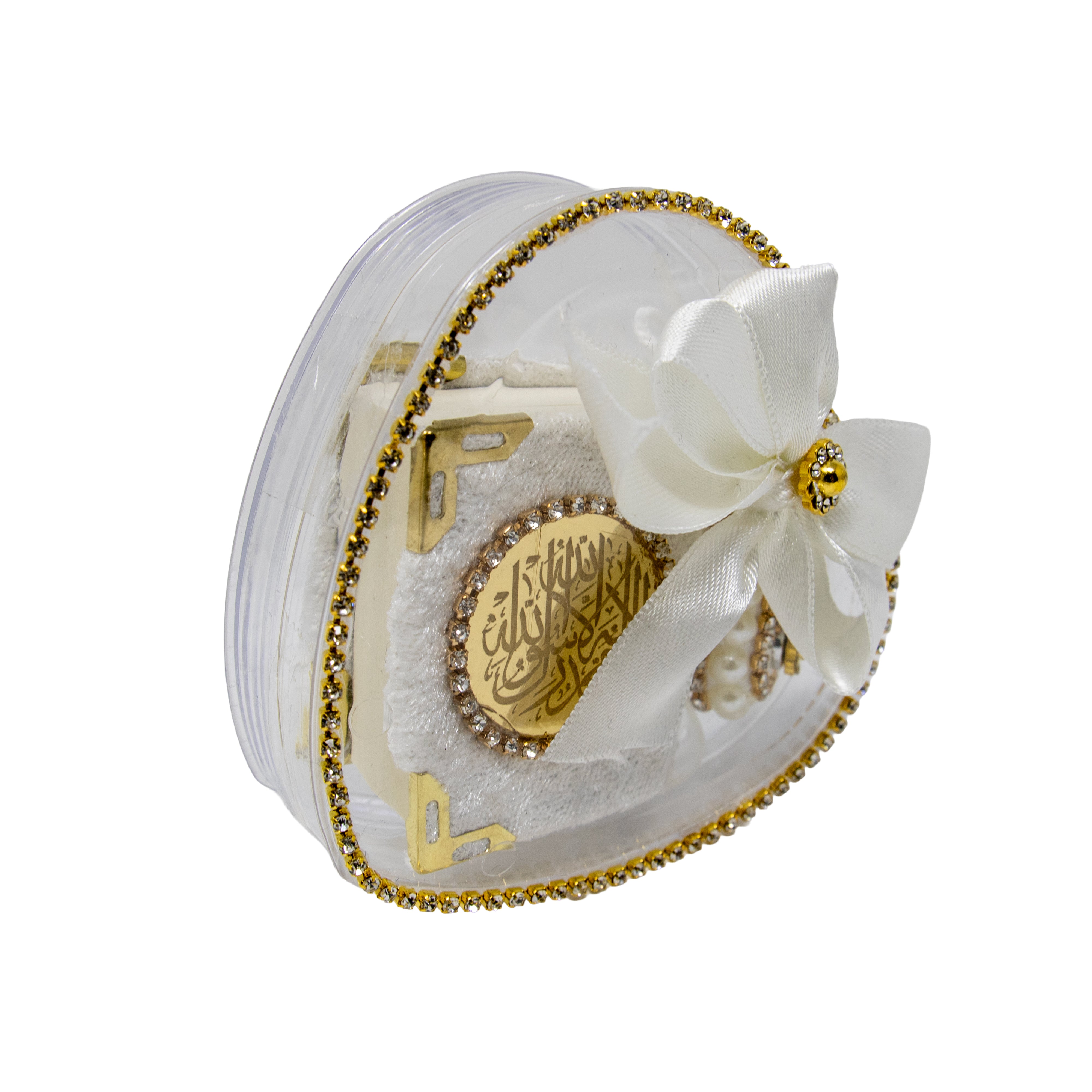 Mini Quran Heart Heart Gift White