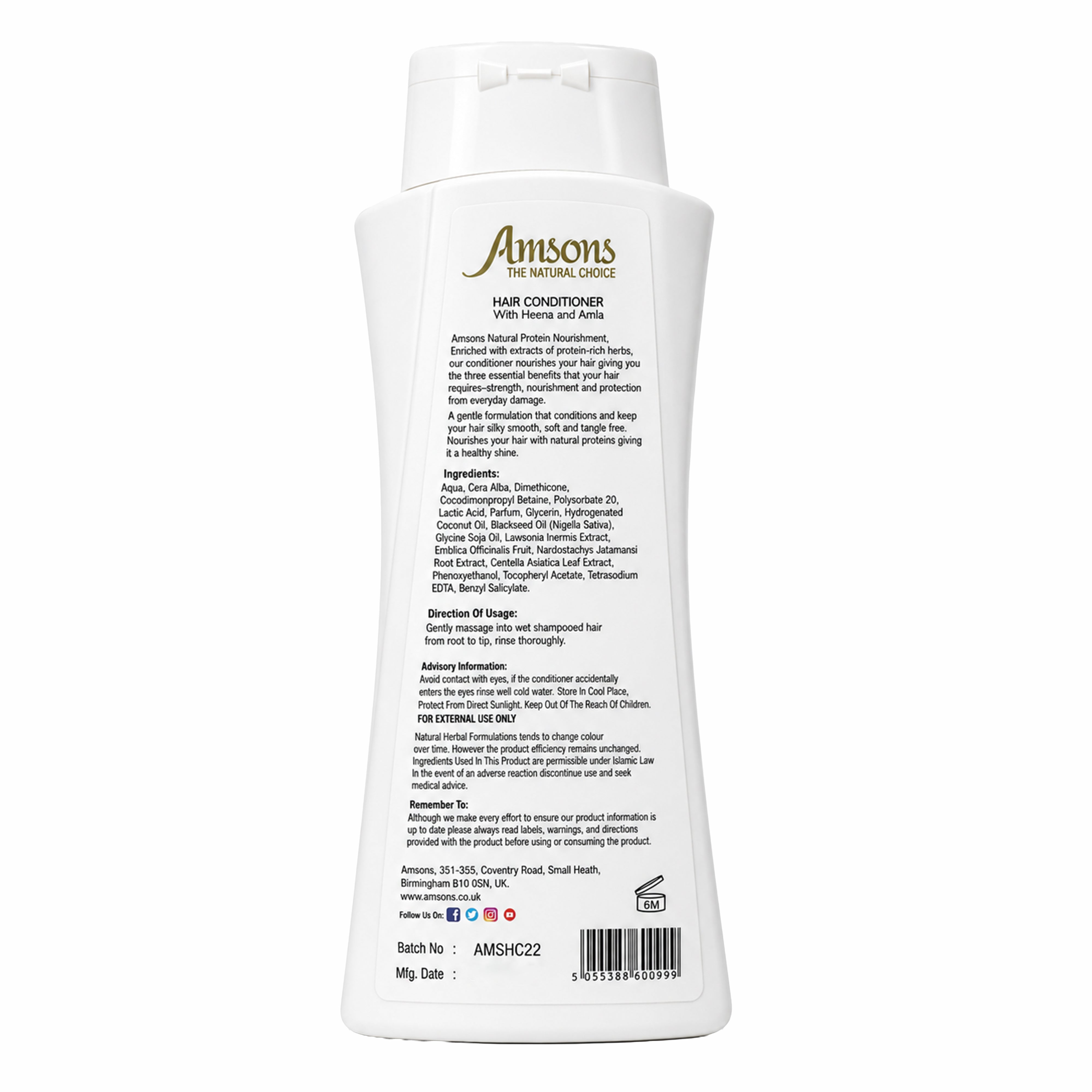 Hair Conditioner with Henna & Amla 200ml