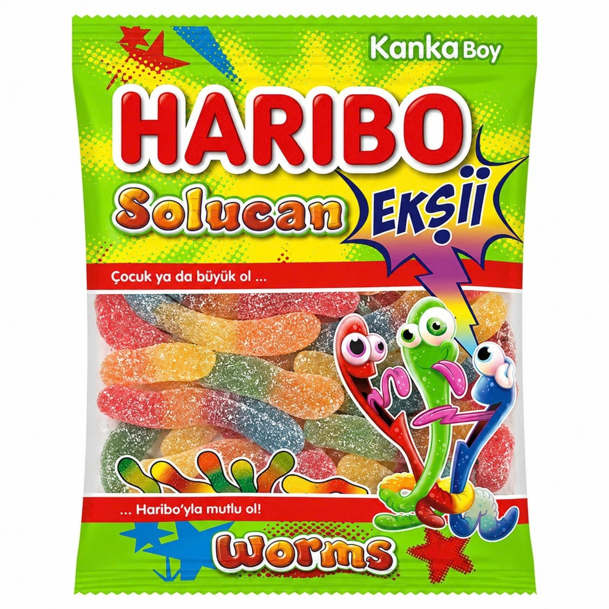 Haribo Sour Worms 70g