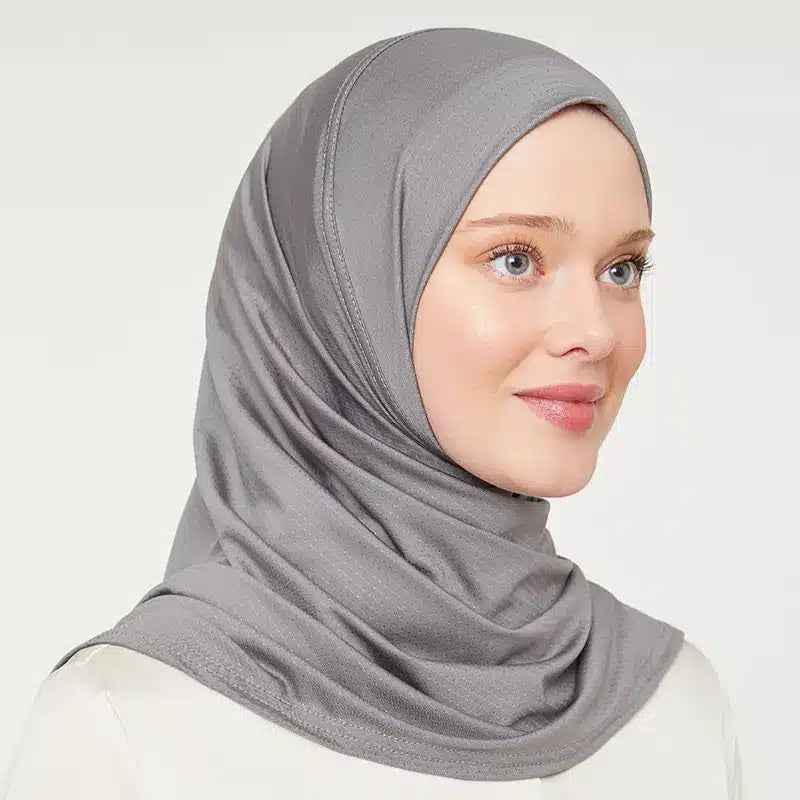 Hassle Free Hijab Steel Grey
