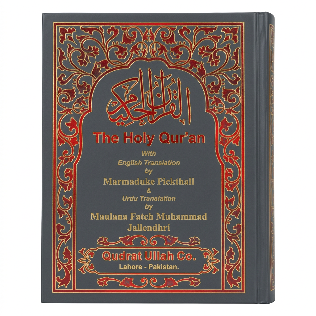 Holy Quran with Urdu & English Translation Ref 8 - Grey