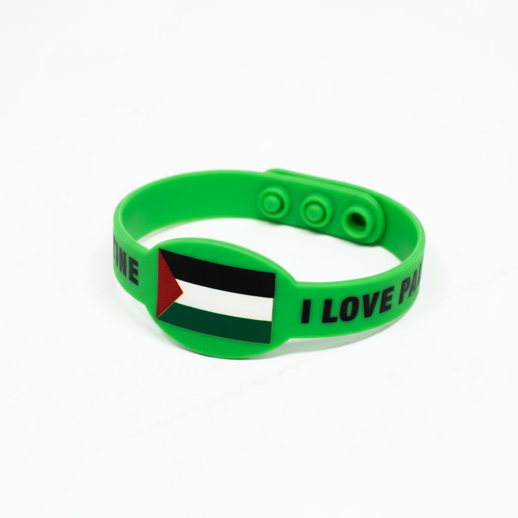 Palestine adjustable wristband Green