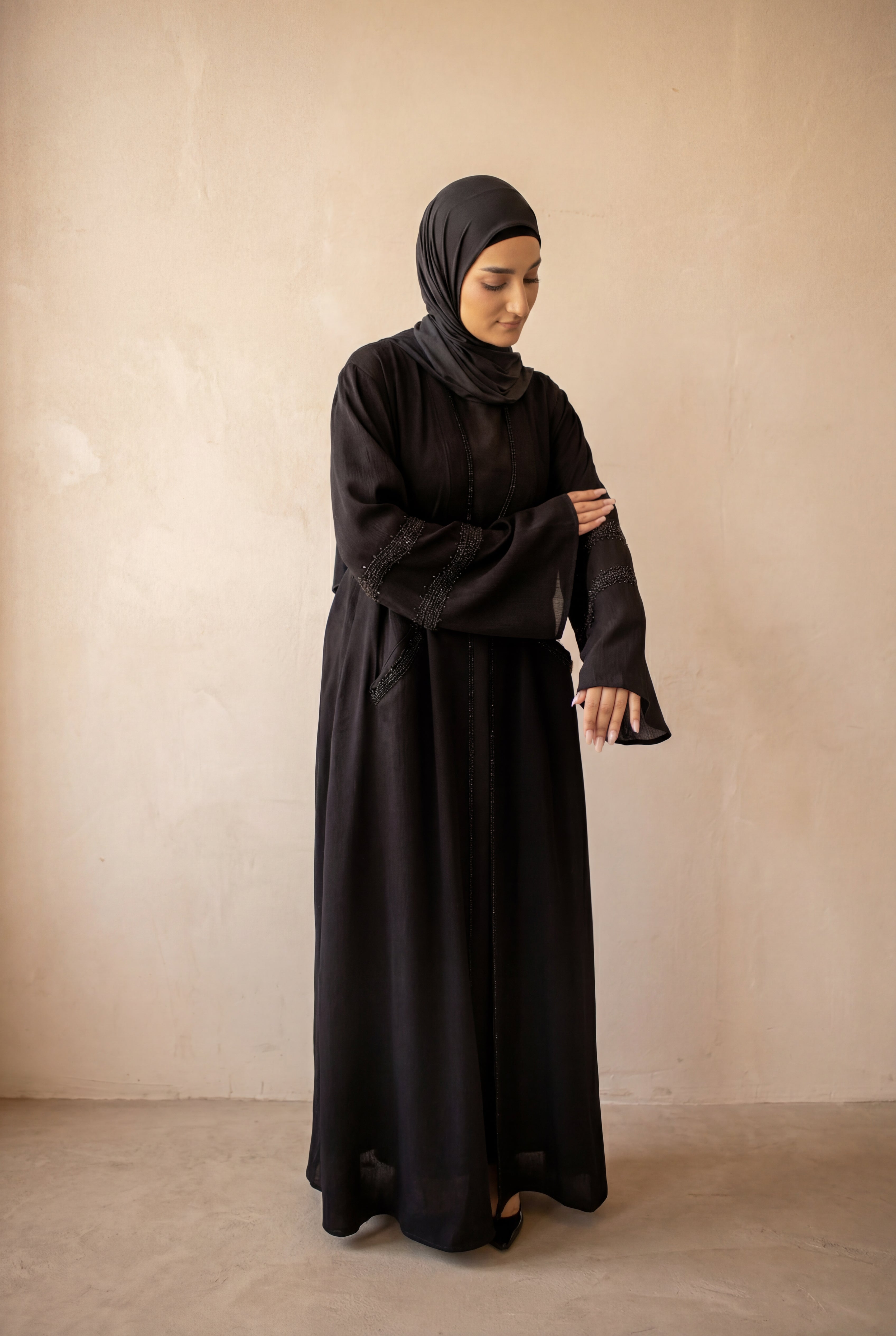 Beaded Weekend Kimono 6090 Black