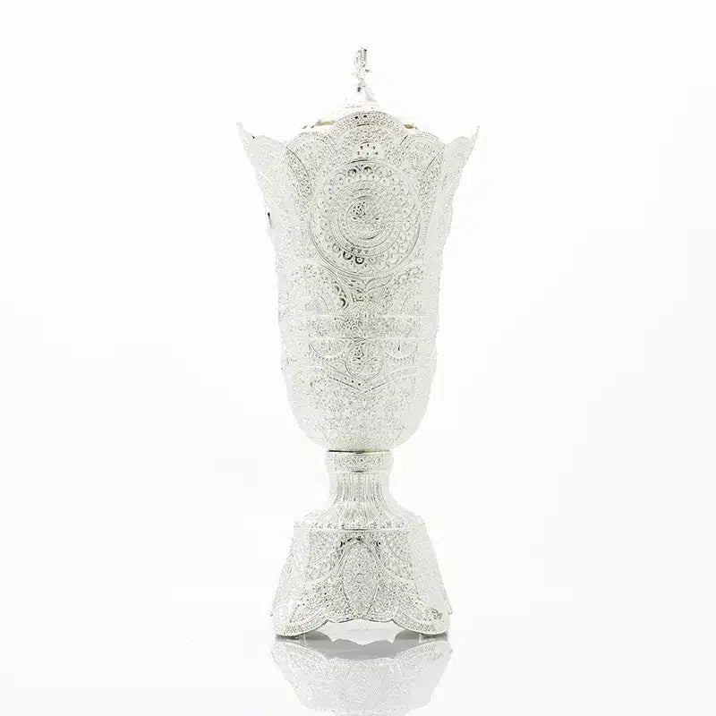 Large Silver Bakhoor Burner AM00856