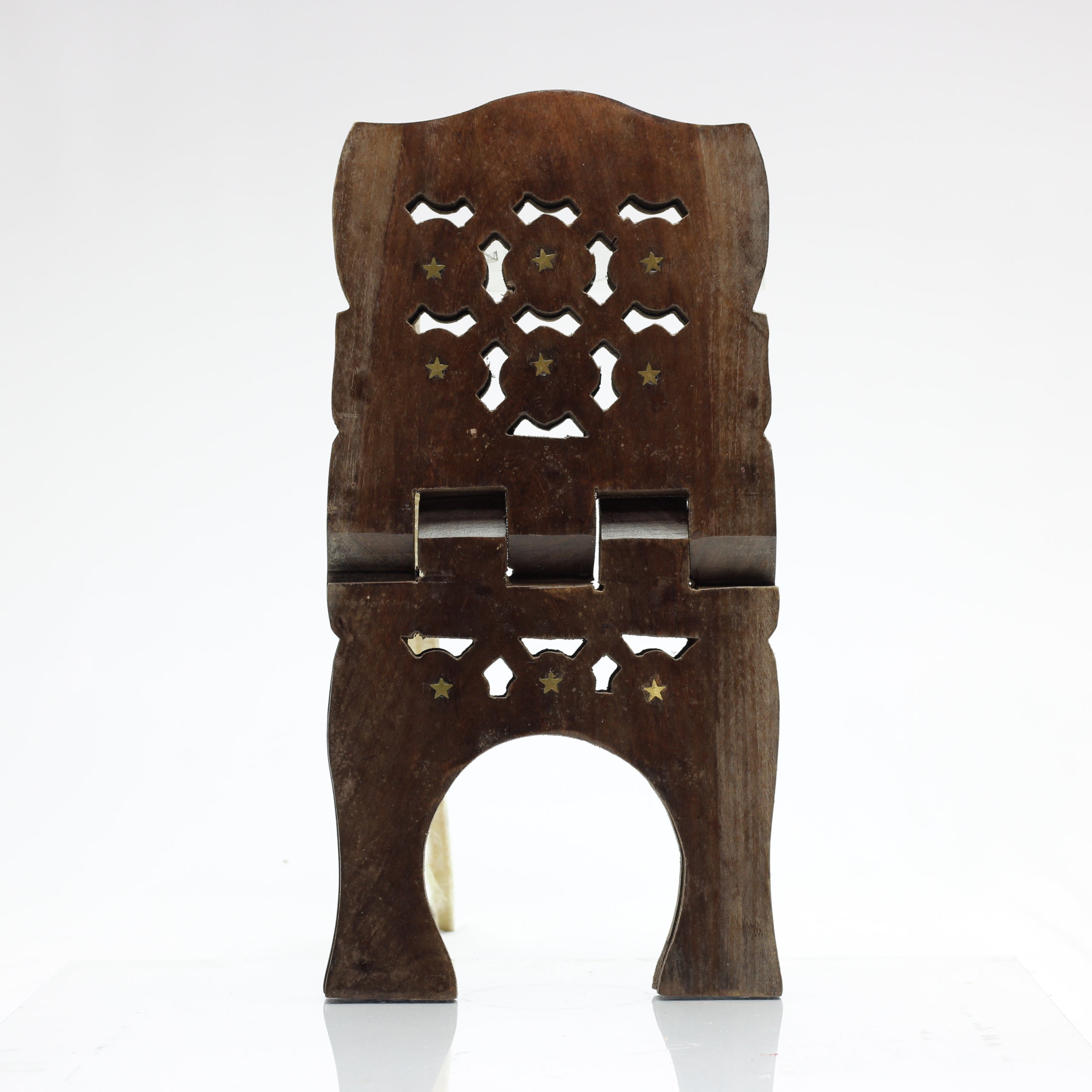 Long Dark Brown Wooden Rehal