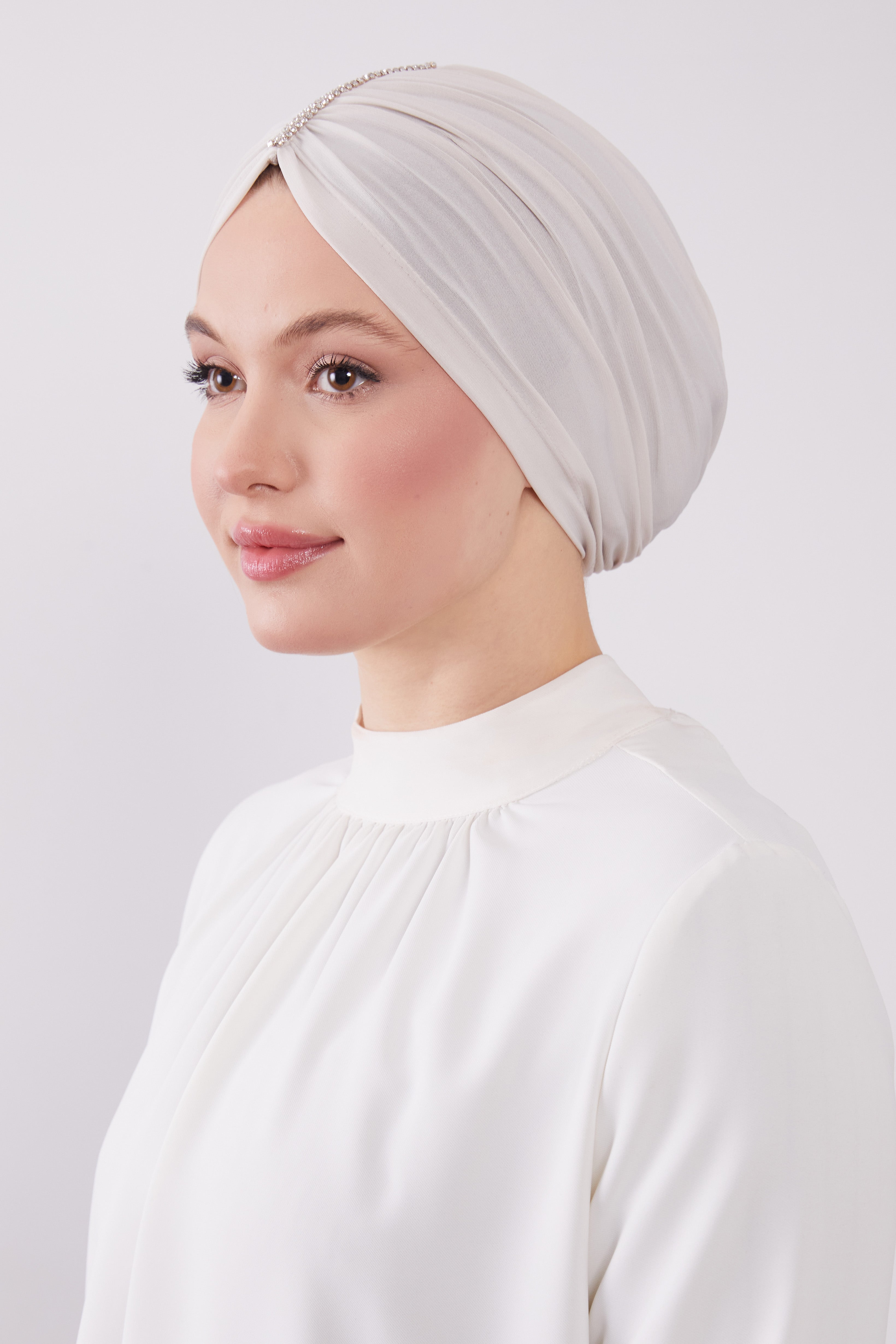 Party Turban Beige Col 38