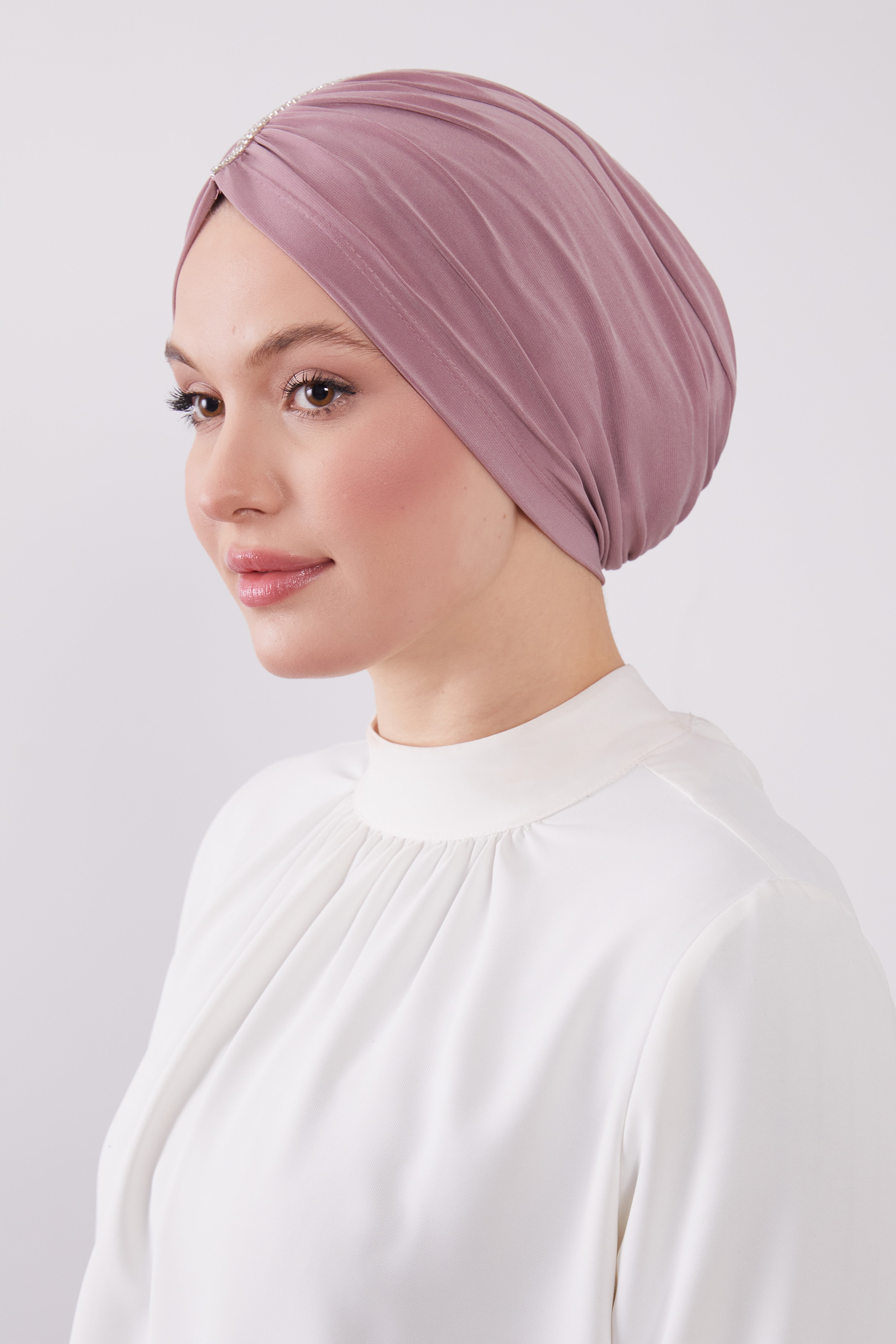 Party Turban Rose Col 74