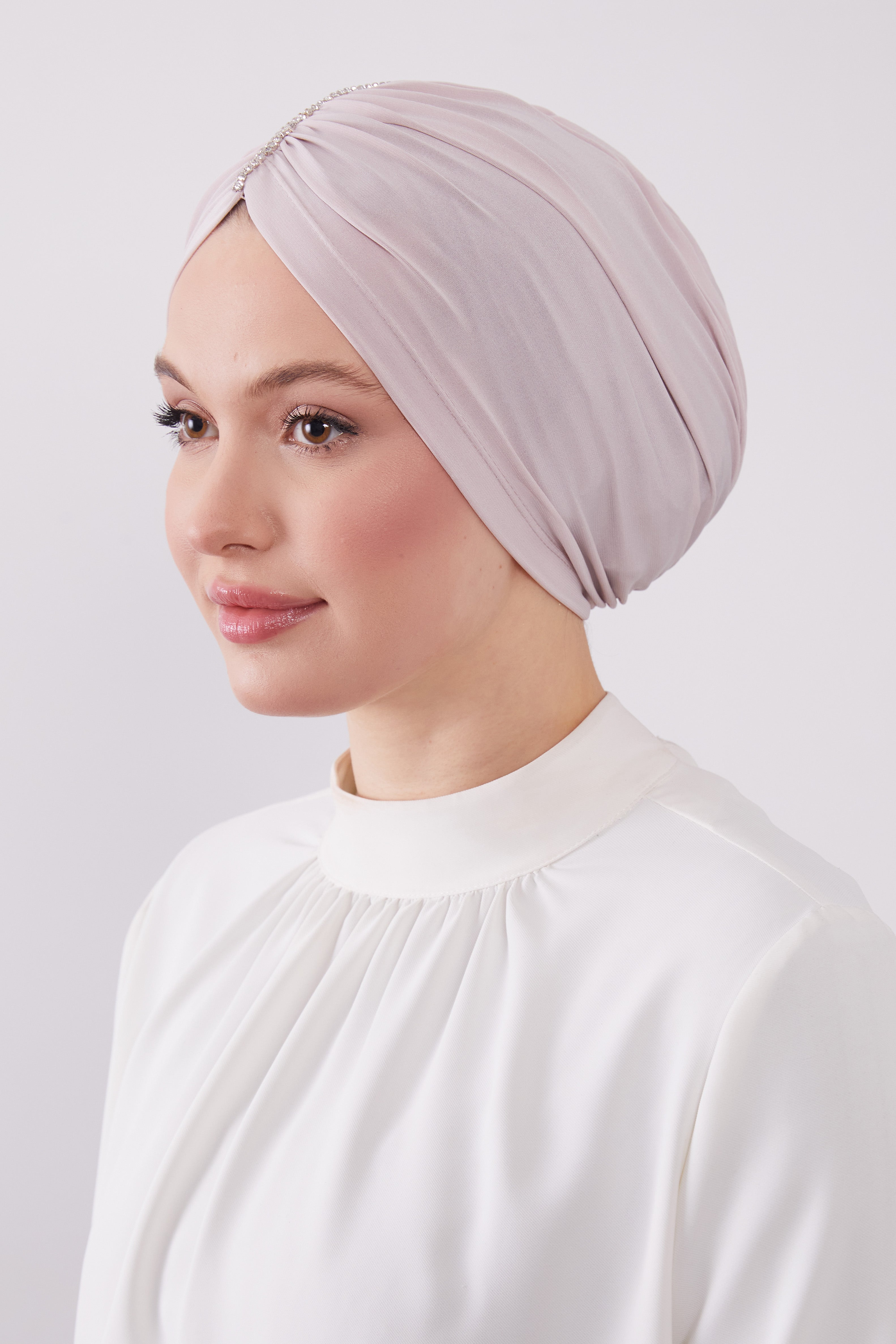Party Turban Light Pink Col 30