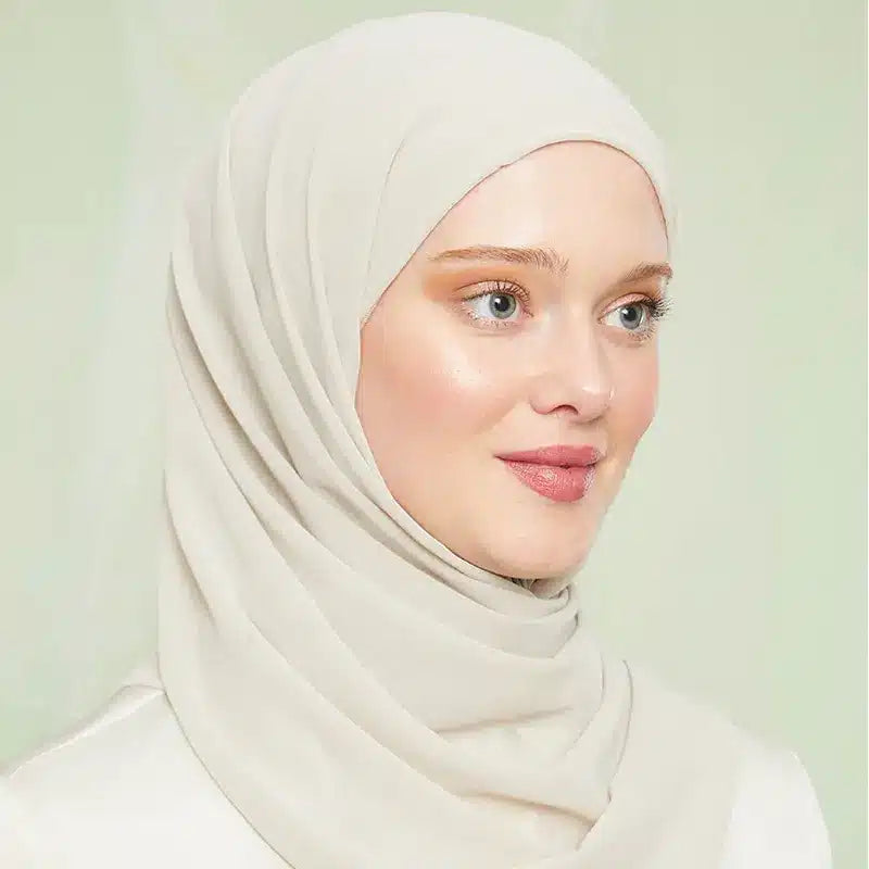 Instant Hijab Ivory Cream