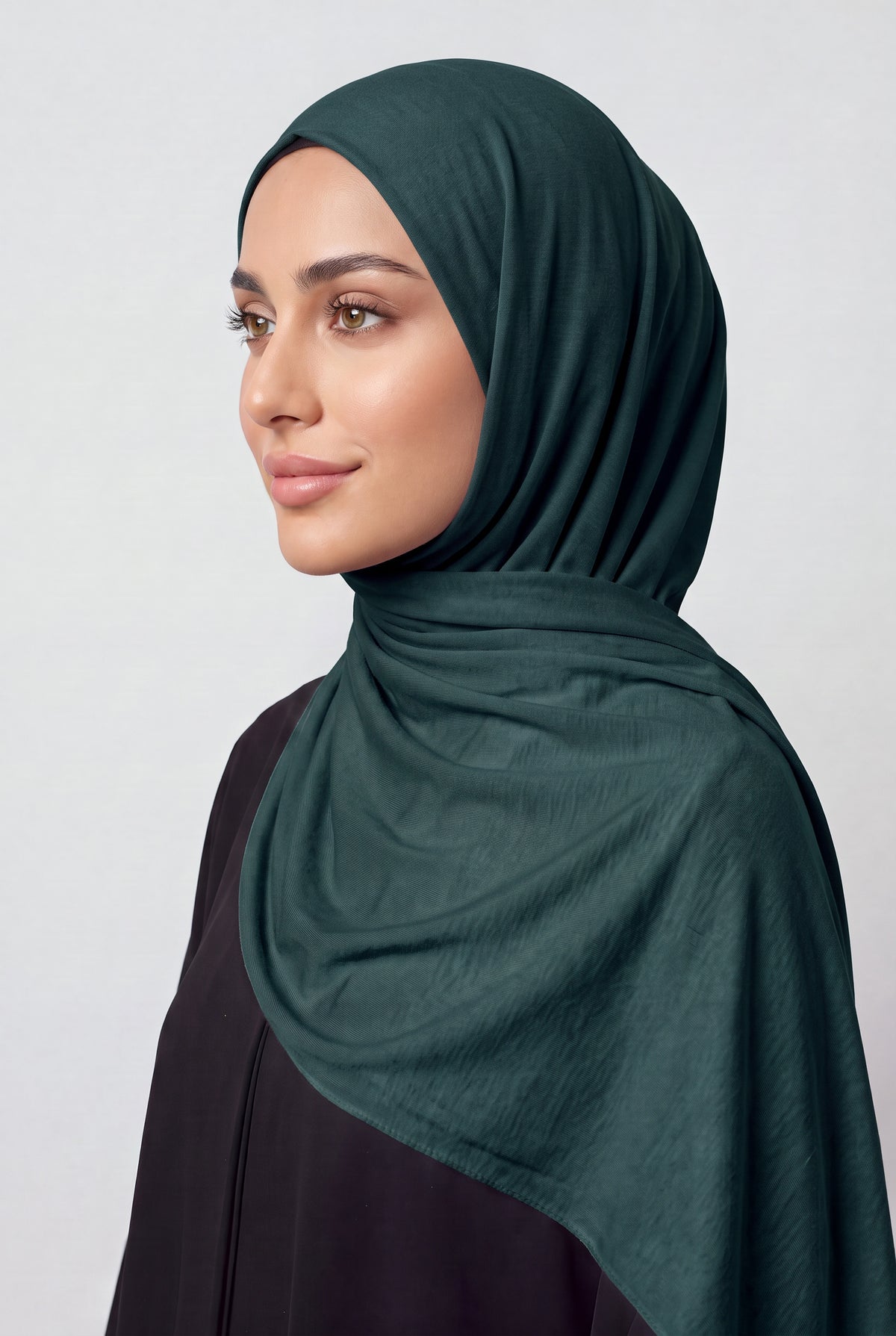 Elegant Jersey Hijab Teal Col 106