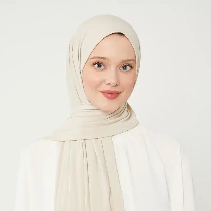 Jersey Hijab Cream