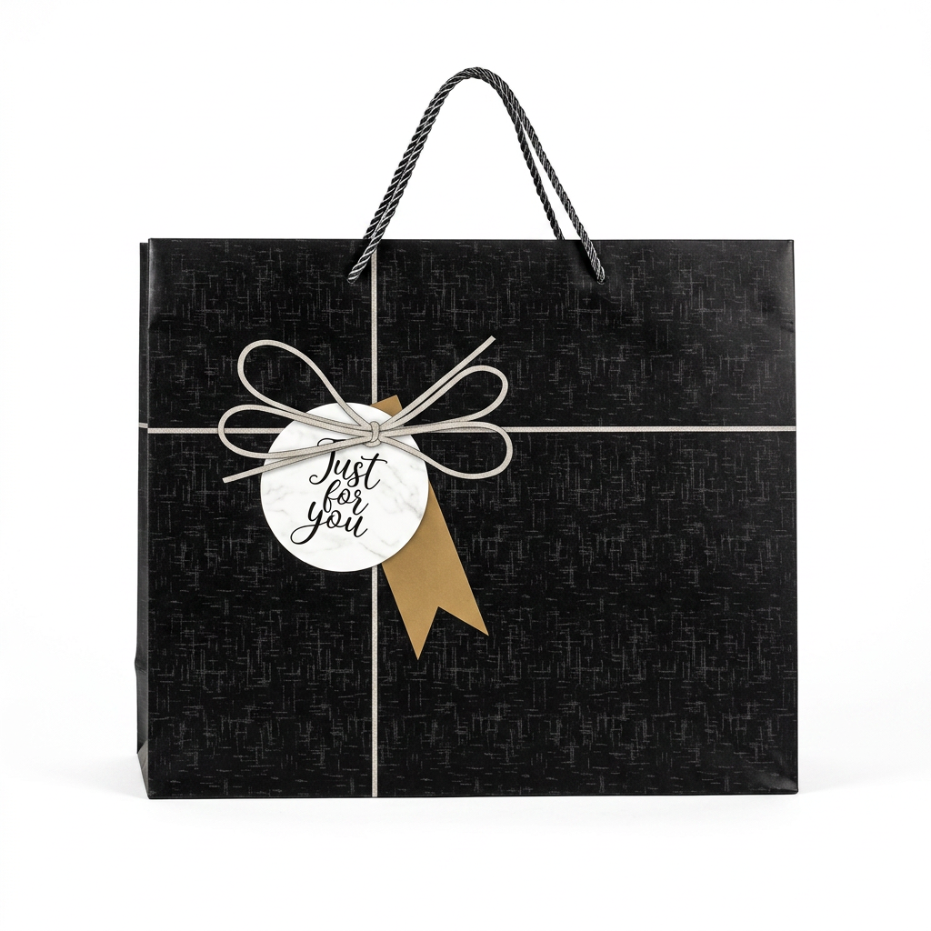 Just For You Gift Bag Black - Large