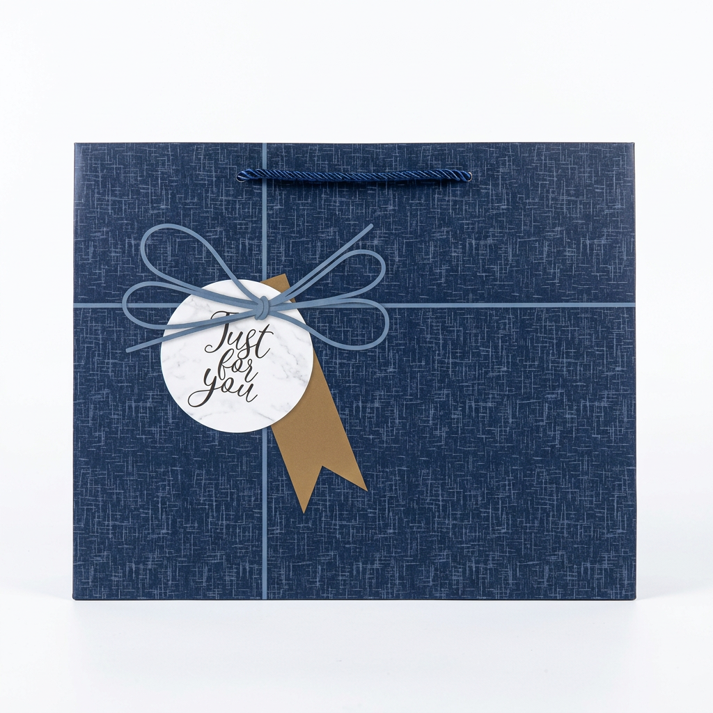 Just For You Gift Bag Navy - Medium