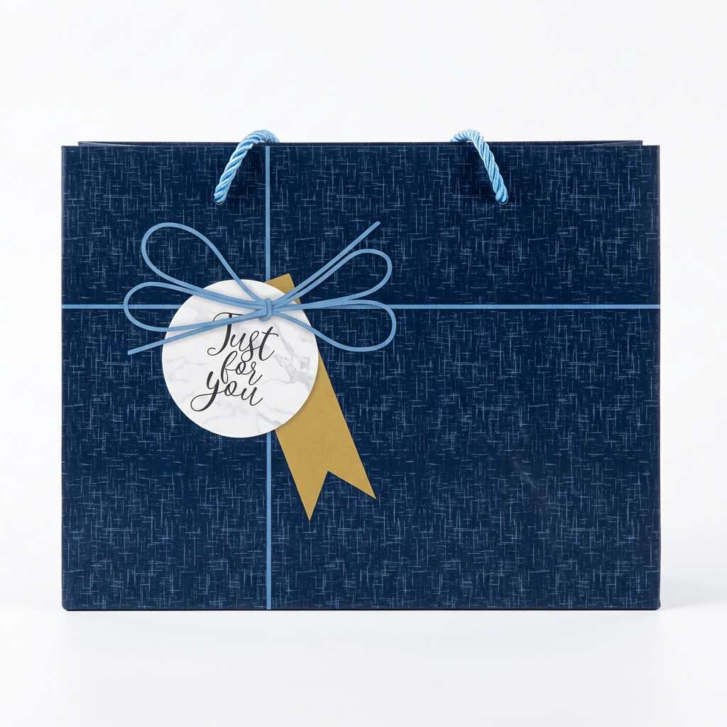 Just For You Gift Bag Navy - Small