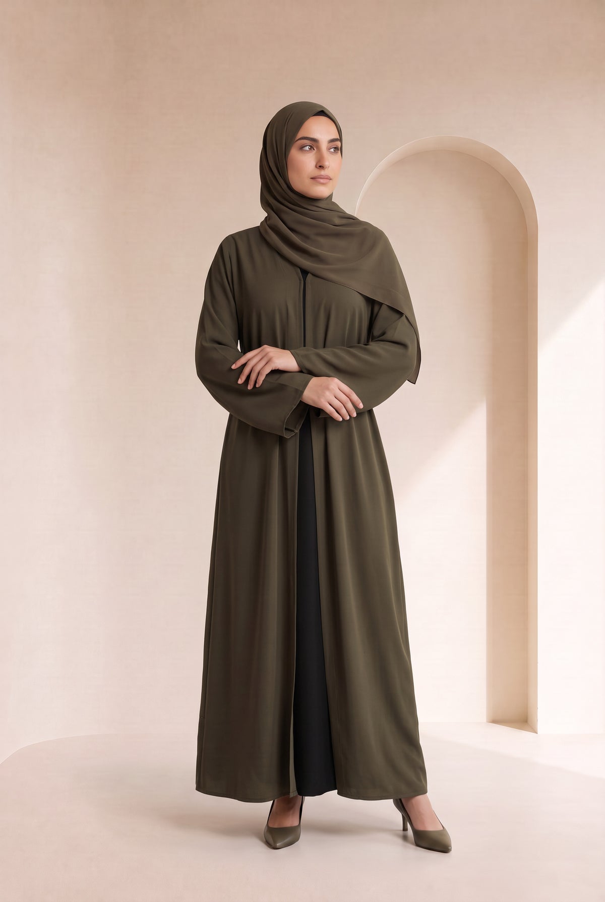 Belted Nida Kimono Olive